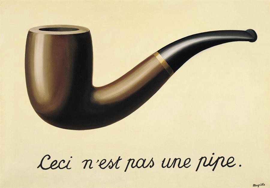 "The Treachery of Images" by René Magritte
