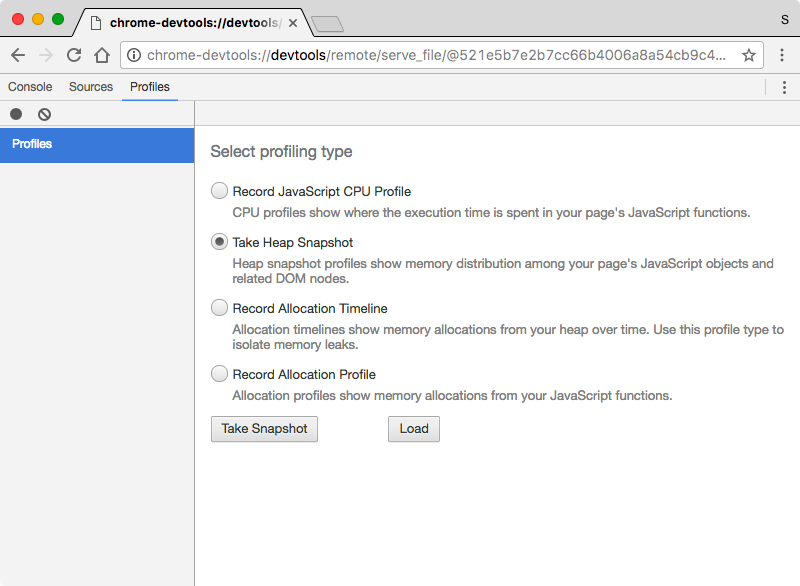chrome profiler overview