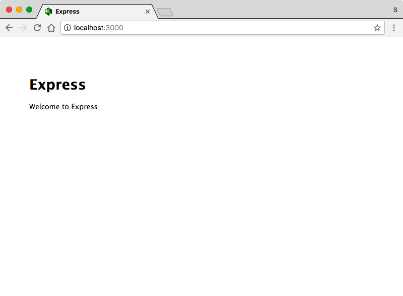 Express homepage